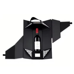 Caja de Regalo para Vino Tinto de Lujo, en Cartón, con Laminado Mate, Grabado en Relieve e Inserto de Esponja - Product Image 6