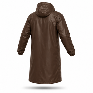 OEM Custom Waterproof Long <b>Rain</b> Coat Hooded PU PVC <b>Rain</b> <b>Jacket</b> for Men Women Outdoor Workwear Fishing with Custom Logo Design - Product Image 3