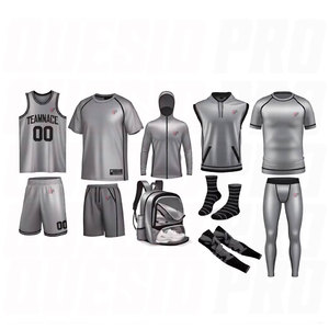 Tenues de basketball respirantes personnalisables, ensembles d'uniformes de basketball vierges, ensembles de compression, manchons de compression, chaussettes, sweats à capuche, sacs personnalisés - Product Image 1