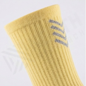 Yellow Crew <b>Socks</b> Breathable Spandex Polyester <b>Running</b> <b>Socks</b> for Adults Summer Athletic Sport Use - Product Image 4