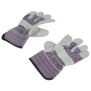 Guantes de seguridad de motociclista canadiense, guante de trabajo de cuero, resistente, para construcción - Product Image 2