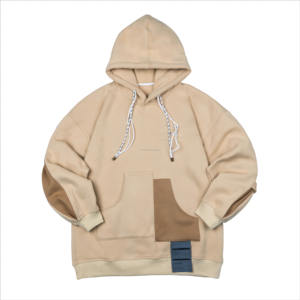 Sudadera con Capucha de Gran Tamaño Personalizada al por Mayor, Estilo Urbano Casual Europeo y Americano, Sudadera Original de Algodón con Contraste de Color - Product Image 1