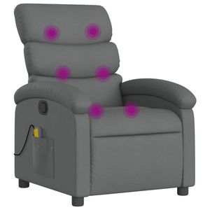 Sillón Reclinable Individual de Masaje en Poliéster Gris Oscuro - Product Image 2