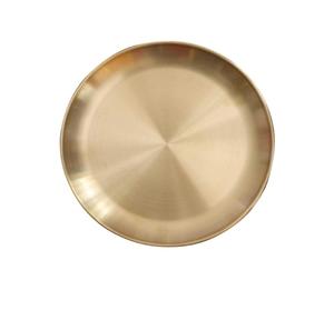 Plateau de service rectangulaire décoratif en laiton doré champagne avec décor filigrané pour table basse, salle de bain, commode - Product Image 2