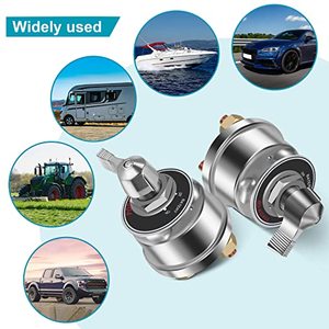 Interrupteur isolateur de batterie robuste en aluminium 12-48V 200A marche/arrêt pour voiture, bateau, camping-car, camion - Product Image 2