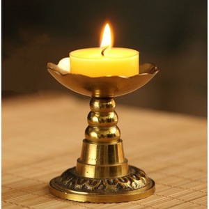 เชิงเทียนทองเหลืองพร้อมแขนปรับได้ทนความร้อนของตกแต่งบ้าน - Product Image 5