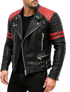 Veste Safari Homme Grande Taille avec Grand Revers en Tissu Tissé, Fermeture Éclair Décontractée, Veste en Cuir Sur Mesure pour Homme, Service OEM - Product Image 2