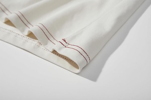 T-shirt blanc en coton pour hommes, col rond, manches courtes, coupe régulière, couleur unie, respirant, décontracté - Product Image 3