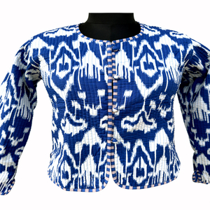 Veste en polaire épaisse respirante à imprimé réversible pour femmes, 100% coton, manteau d'hiver court à prix avantageux - Product Image 3