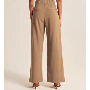 Pantalon décontracté homme personnalisé, nouvelle collection automne 2025, 100% coton, anti-plis, séchage rapide, fermeture éclair, coupe mi-lourde, jambe large - Product Image 1