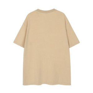 เสื้อยืดผู้ชายทรงบ็อกซี่ คอหนา พิมพ์ลายพัฟฟ์ ปักลายแบบดิสเทรส ผ้าฝ้าย 100% รับผลิตตามสั่งพร้อมปักโลโก้แบรนด์ - Product Image 6