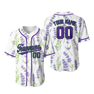 Maillot de baseball personnalisé pour femme, violet et noir, col en V, manches courtes, sublimé, respirant, en polyester, ajusté, uniforme d'équipe personnalisé - Product Image 6