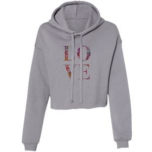 Women's for Crop Hoodie Casual Winter Wear Full Sleeve Fleece Knitted <b>Sweatshirt</b> Eco Friendly <b>Embroidery</b> Design - Product Image 4