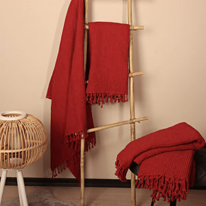 Serviettes de cuisine en coton tissé 100 % de haute qualité, ultra douces, réutilisables, pour le nettoyage de la vaisselle, écologiques, couleur unie - Product Image 6