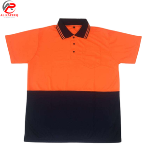 Nueva Llegada 2026 Camiseta Polo de Trabajo de Manga Corta de Alta Visibilidad con Cinta Reflectante, Secado Rápido, Impermeable, Logotipo Personalizado - Product Image 4