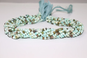 Cuentas de piedras preciosas de ópalo peruano natural, cuentas de Rondelle facetadas de ópalo de Peruano - Product Image 3