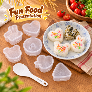 Kit de moules à riz avec plusieurs formes mignonnes et spatule à riz pour la création de Onigiri, Sushi, Bento - Fabricant au Vietnam - Product Image 6