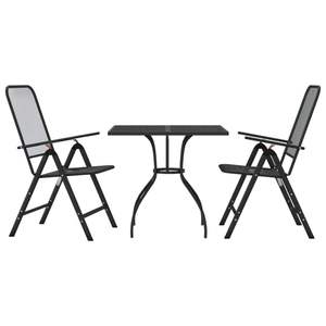 Conjunto de Comedor Plegable de Malla Metálica Antracita para Jardín, Tamaño Mediano - Product Image 2