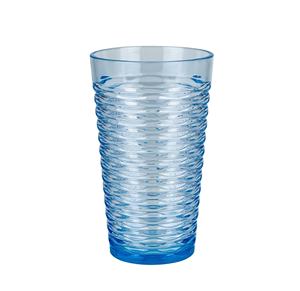 Vaso Alto de Plástico Acrílico Resistente a Roturas de 19 oz, Diseño Ondulado, para Fiestas, Hogar, Regalos - Product Image 1