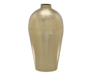 Modern luxury Customizable Aluminum Tabletop <b>Vase</b> with Textured Finish <b>Gold</b> Tone Decorative Metal <b>Vase</b> - Product Image 1