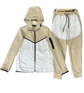 Chándales con logotipo personalizado, ropa informal, chándales deportivos, venta de dos piezas, chándales transpirables muy cómodos con cremallera a la moda - Product Image 1