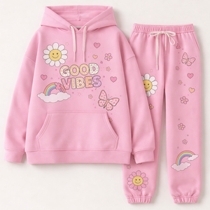 Conjunto de Sudadera con Capucha y Pantalones Deportivos de Algodón Tejido de Invierno de Alta Calidad, con Estampado Gráfico Personalizado, de Secado Rápido, Estilo Vintage, para Hombre - Product Image 2