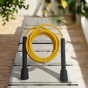 High Quality Smart Steel Wire Adjustable Lightweight Single Unisex Jump <b>Rope</b> Handle Fast Speed Red Customised Packing Gym Use - Product Image 2