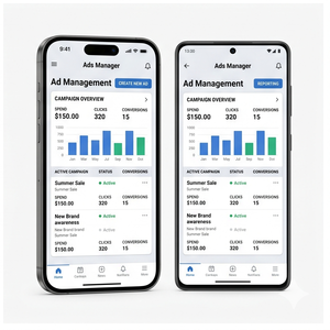 Application de tableau de bord Royalcraft Analytics – Analyse des données, rapports, suivi des KPI, outils d'analyse de données commerciales iOS/Android - Product Image 4