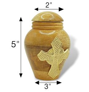 Urne chrétienne, urne commémorative chrétienne, urne à souvenirs chrétienne, urne à cendres chrétienne, urne à croix, urne religieuse - Product Image 1