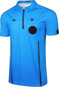 Camisetas de Árbitro Personalizadas Premium, Transpirables, 100% Poliéster, OEM y ODM, Jersey de Fútbol - Product Image 2