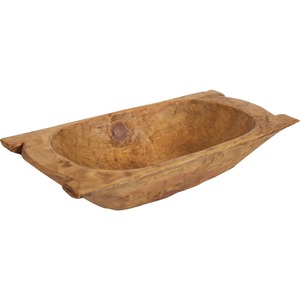ชามไม้แกะสลักลายชนบท ทำด้วยมือ สำหรับเสิร์ฟอาหาร ตกแต่งบ้าน - Product Image 5