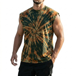 Nouveau débardeur tie-dye style hip-hop 2026, coupe ample, décontracté, sans manches, design personnalisé, séchage rapide et respirant - Product Image 1