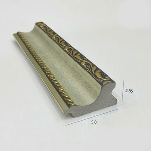 Modern Minimalist PS Polystyrene Picture Frame Moulding <b>Wood</b> Grain Wide <b>Border</b> OEM Custom Photo Frame Manufacturer - Product Image 5