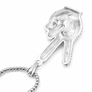 Pendentif Hip Hop Moissanite en Argent Sterling 925 Certifié GRA, Tendance, Sertie de Pierres, Unisexe, Cadeau de Promesse - Product Image 4