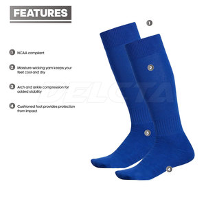 Blue Color Sports Football <b>Socks</b> Cheap Price Adult Football <b>Socks</b> Light Weight Football <b>Socks</b> - Product Image 2