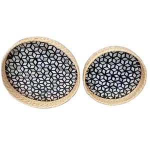 Panneau MDF tissé sur serpillière incrustation nouveau Design avec plateau de service de haute qualité plateau de service fait à la main - Product Image 1