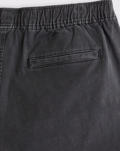 Custom Men Drawstring Casual Shorts Elastic Waist Washed Cotton Summer Shorts OEM ODM Wholesale Private Label Supplier - Product Image 5