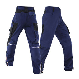 Customized Manufacture Safety Construction Trousers Workwear Multi Pockets Men's High Visibility <b>Work</b> <b>Cargo</b> Pants 100% Cotton - Product Image 6