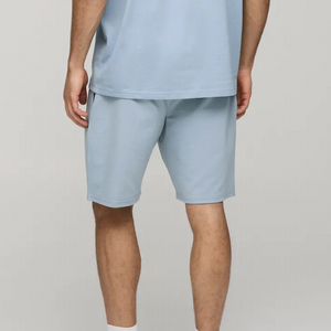 Shorts de sport pour hommes en coton 100% de haute qualité, imprimés avec un logo personnalisé, de grande taille, solides, écologiques, à séchage rapide - Product Image 2