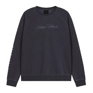 2025 nueva sudadera de cuello redondo OEM con lavado ácido para hombres para estampado Puff calidad Premium 100% sudaderas con capucha casuales de algodón para invierno - Product Image 1