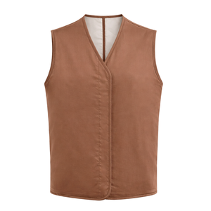 Chaleco Acolchado Reversible para Mujer, Sin Mangas, con Cintura Ajustable, Cálido, Informal, para Otoño e Invierno, Transpirable y Ecológico - Product Image 4