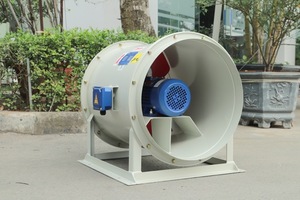 Ventilateur axial métallique OBM à roulement à billes haute température, alimenté électriquement, pour l'extraction des fumées et des incendies dans les sous-sols - Product Image 6