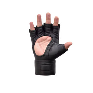Fabrication professionnelle de gants de MMA en cuir PU à demi-doigts, entièrement personnalisables avec logo et couleurs sur mesure, toutes tailles pour adultes. - Product Image 2