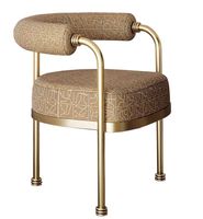 Pouf ottoman moderne blanc et or avec dossier pour salon, couloir, hôtel, revêtement en velours