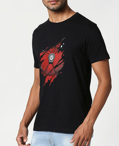เสื้อยืดคอตตอนผู้ชายพิมพ์ลาย DTF แบบกำหนดเอง คุณภาพพรีเมียม คอกลม สวมใส่สบาย ระบายอากาศได้ดี เนื้อผ้านุ่ม ผู้ผลิตแบบ OEM และ ODM - Product Image 2