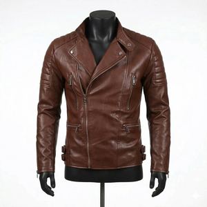 New Design <b>Leather</b> Made Waterproof Genuine <b>Leather</b> Factory Made New Arrival Reasonable Price New <b>Men</b> <b>Leather</b> <b>Jackets</b> - Product Image 1