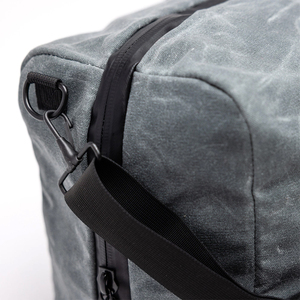 Bolsa de Lona Unisex de 40-55L con Cierre de Cordón, para Gimnasio, Viajes, Casual, Color Gris Sólido, Asa Suave, Resistente, Bolsa de Fitness - Product Image 5