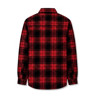 Camisa de Franela a Cuadros de Manga Larga para Hombre, de Alta Calidad, Corte Regular, Informal, de Algodón, con Botones - Product Image 6