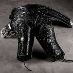 Funda de Pistola de Cuero Genuino con Arnés de Hombro, Cinturón de Transporte para Caza, Ajustable, Táctico, para Exteriores, Porta Pistola de Cintura - Product Image 4