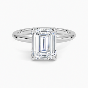 Bague BOJ 065 en argent 925 avec diamant solitaire taille émeraude 2 carats couleur D VVS1 Moissanite certifiée GRA – Offre à prix réduit - Product Image 1